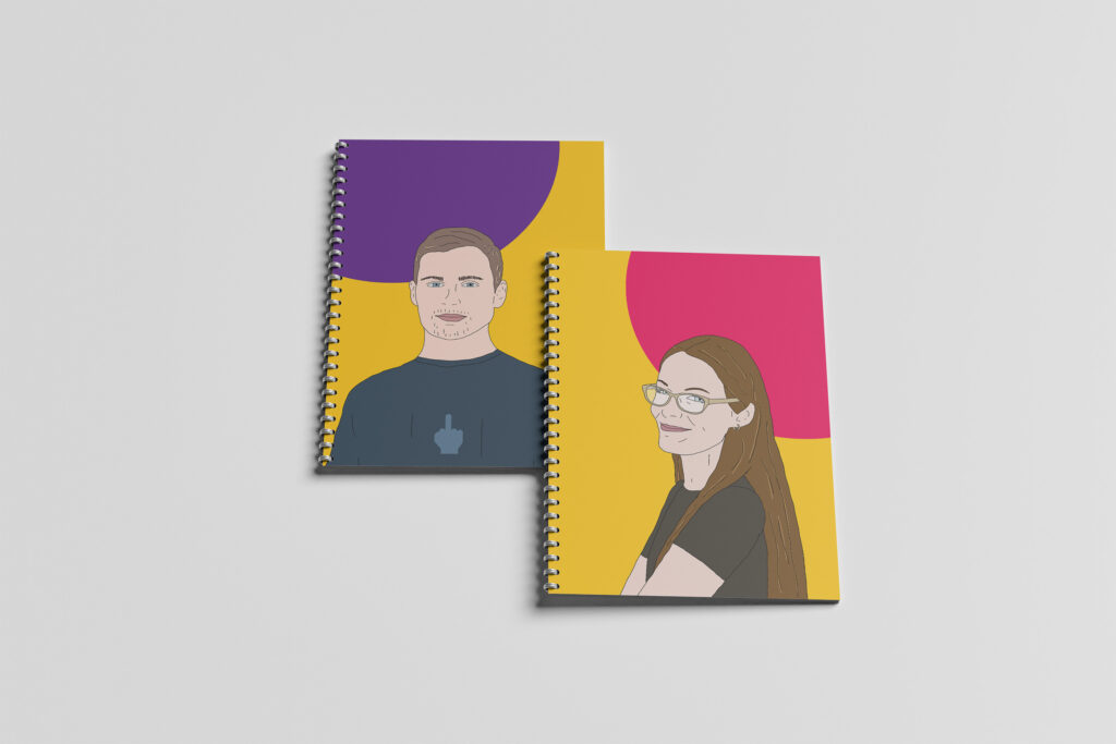 ilustrace na m&iacute;ru na z&aacute;pisn&iacute;ku